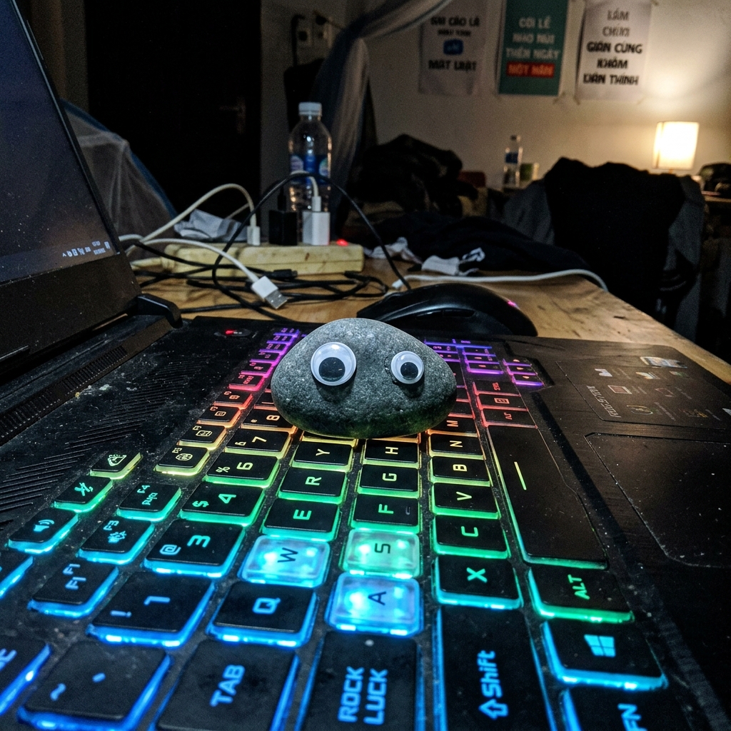 Trên bàn làm việc